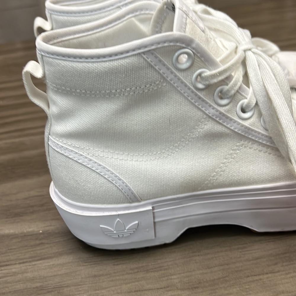 ADIDAS NEZZA TREK PLATFORM SHOES WOMENS WHITE SIZE 6.5 - Picture 7 of 16
